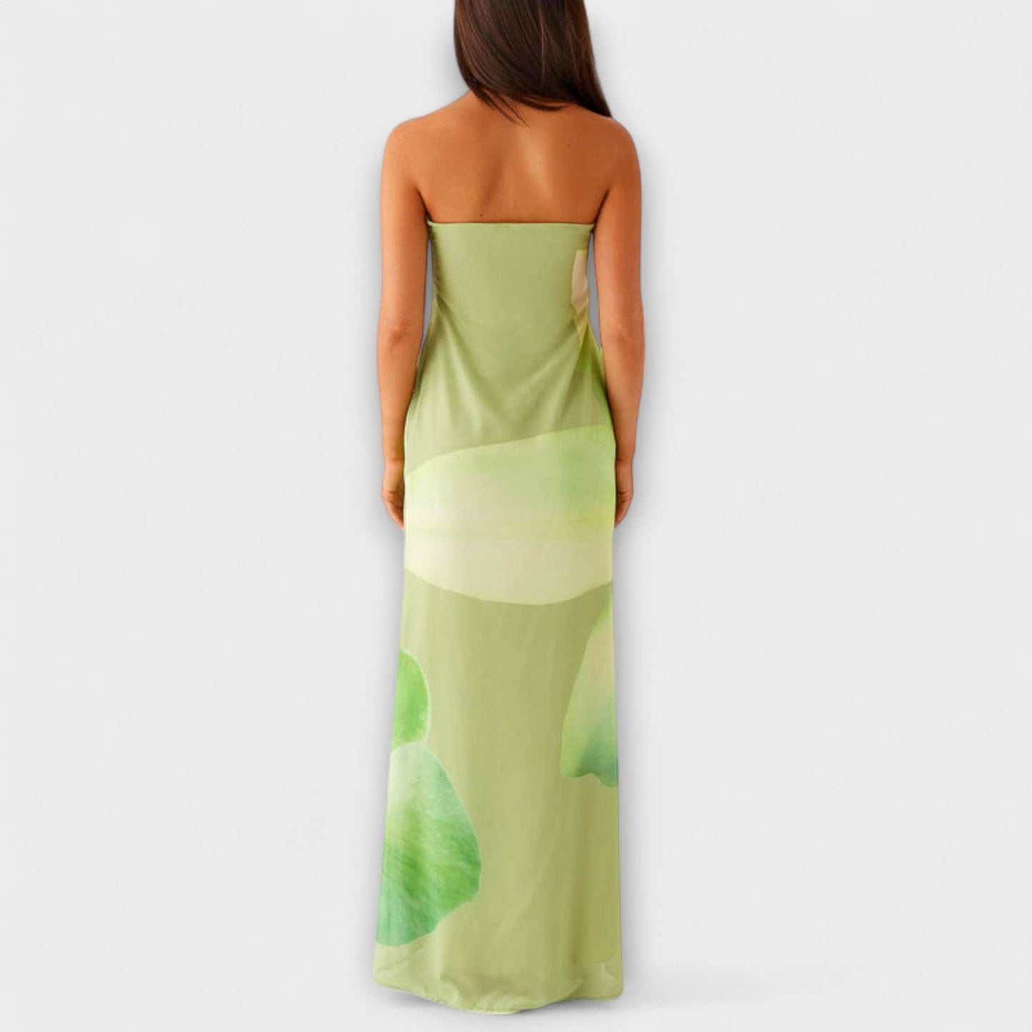 Elegant Strapless Long Evening Dress
