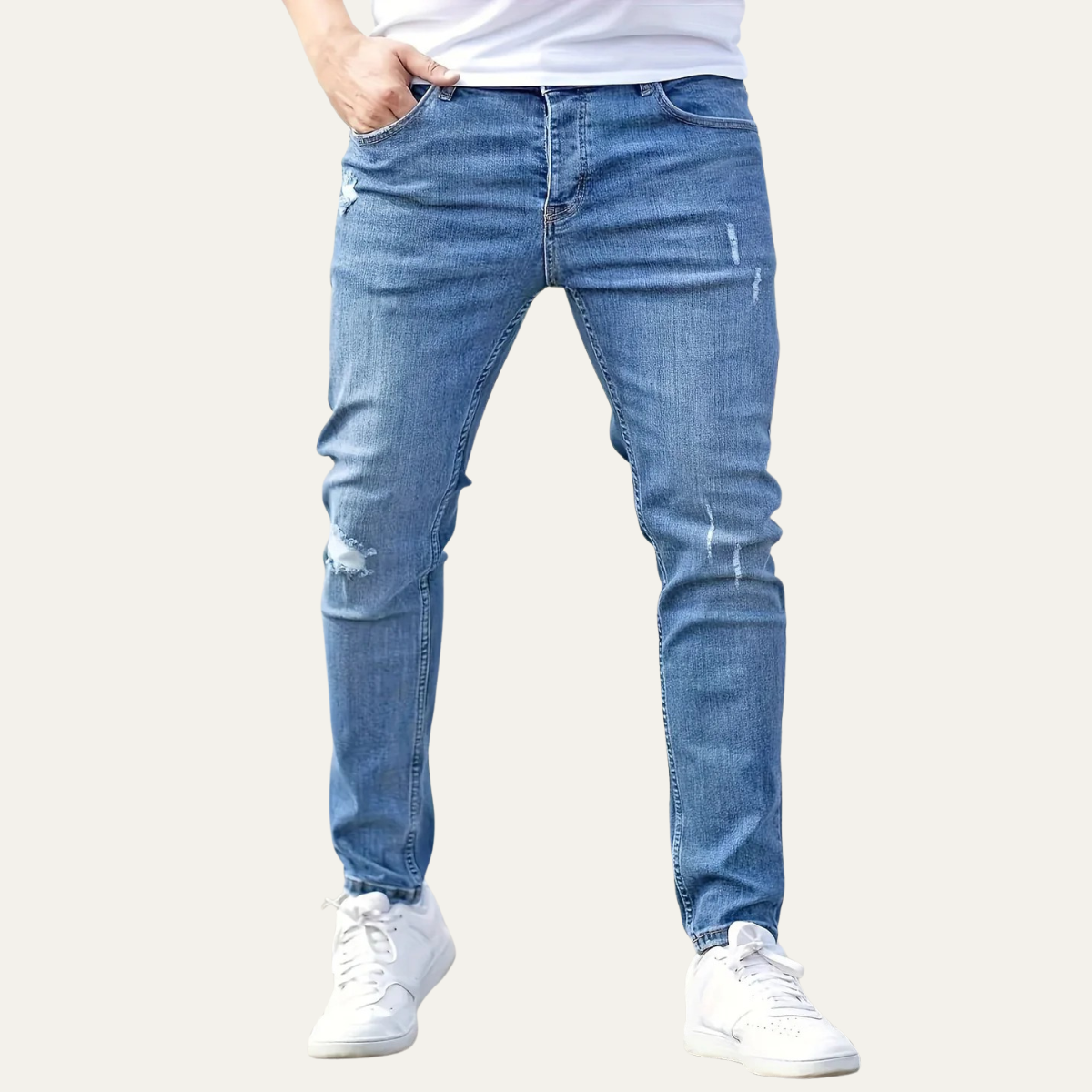 Stylish Men's Skinny Fit Stretch Jeans