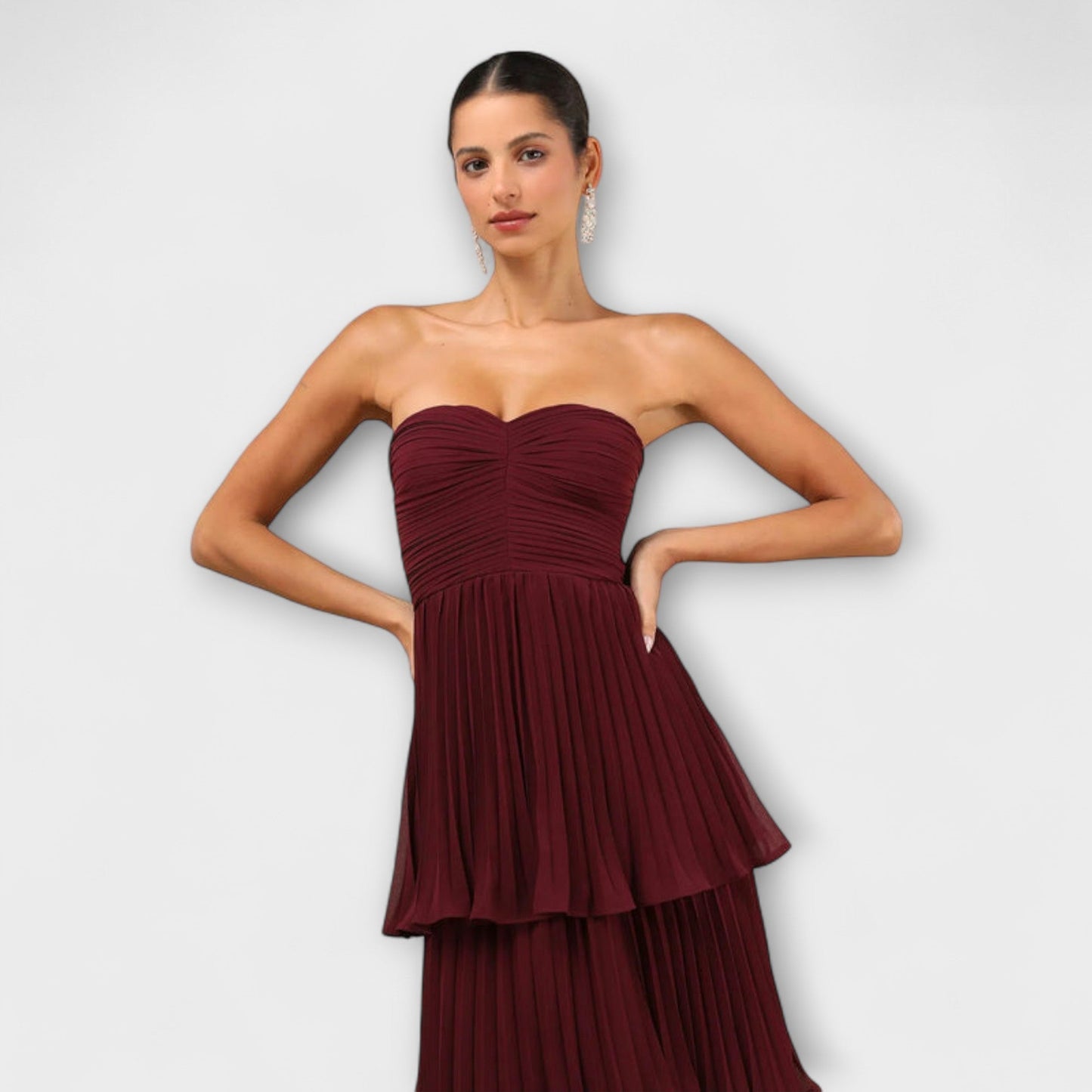 Elegant Sleeveless Tiered Maxi Dress for Women