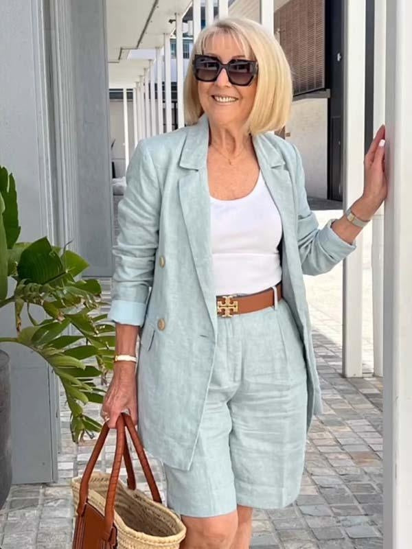 Chic Women's Linen Summer Outfit
