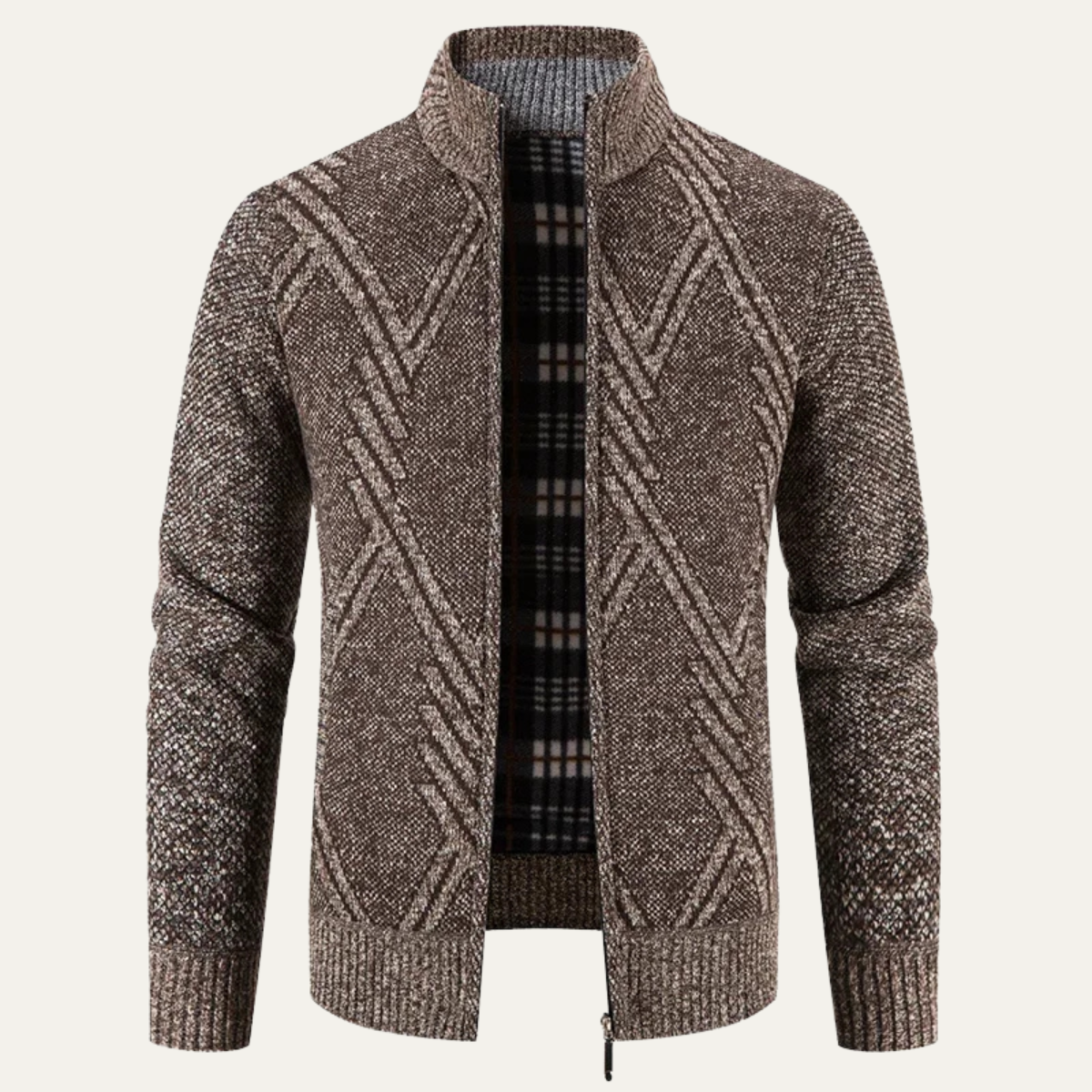 Warm Mens Cable Knit Winter Sweater