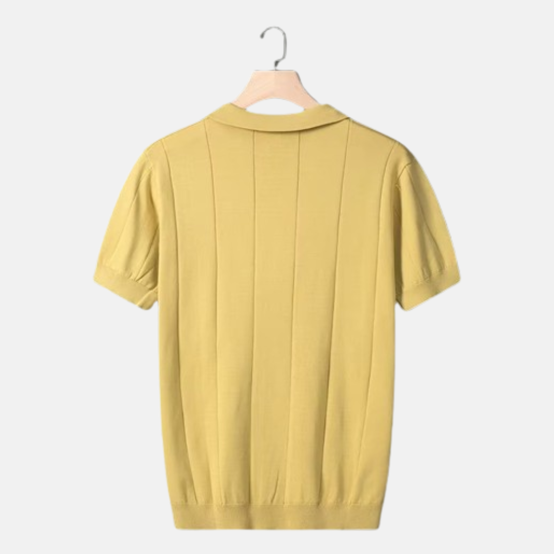 Classic Fit V-Neck Short Sleeve Polo Shirt