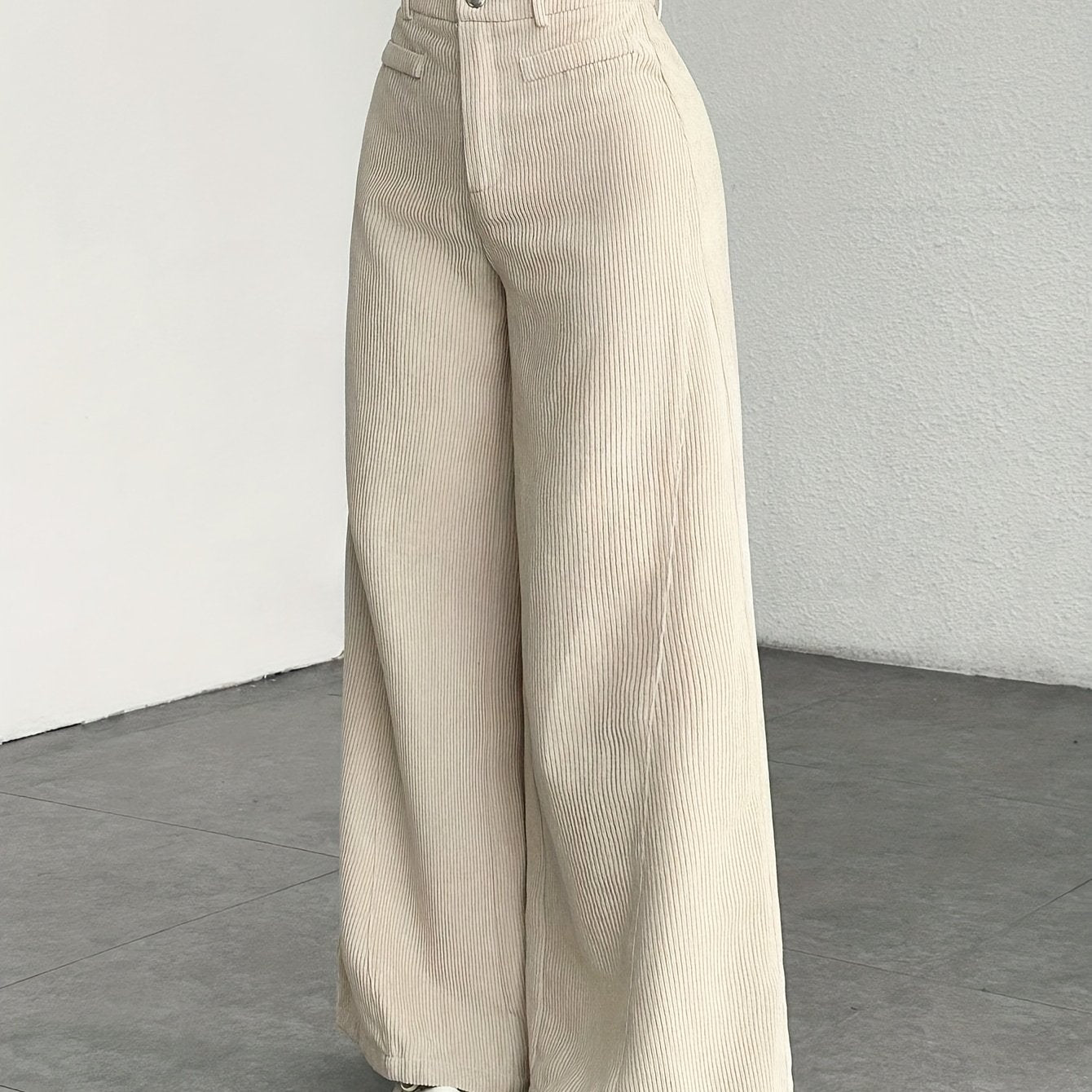 Comfortable High Waisted Wide Leg Pants