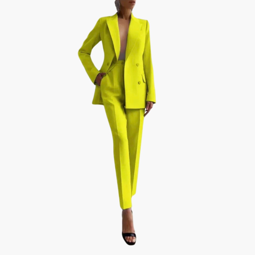 Ladies Business Jacket and Pant Set