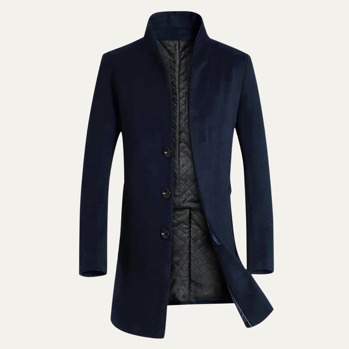 Classic Men's Warm Wool Winter Overcoat