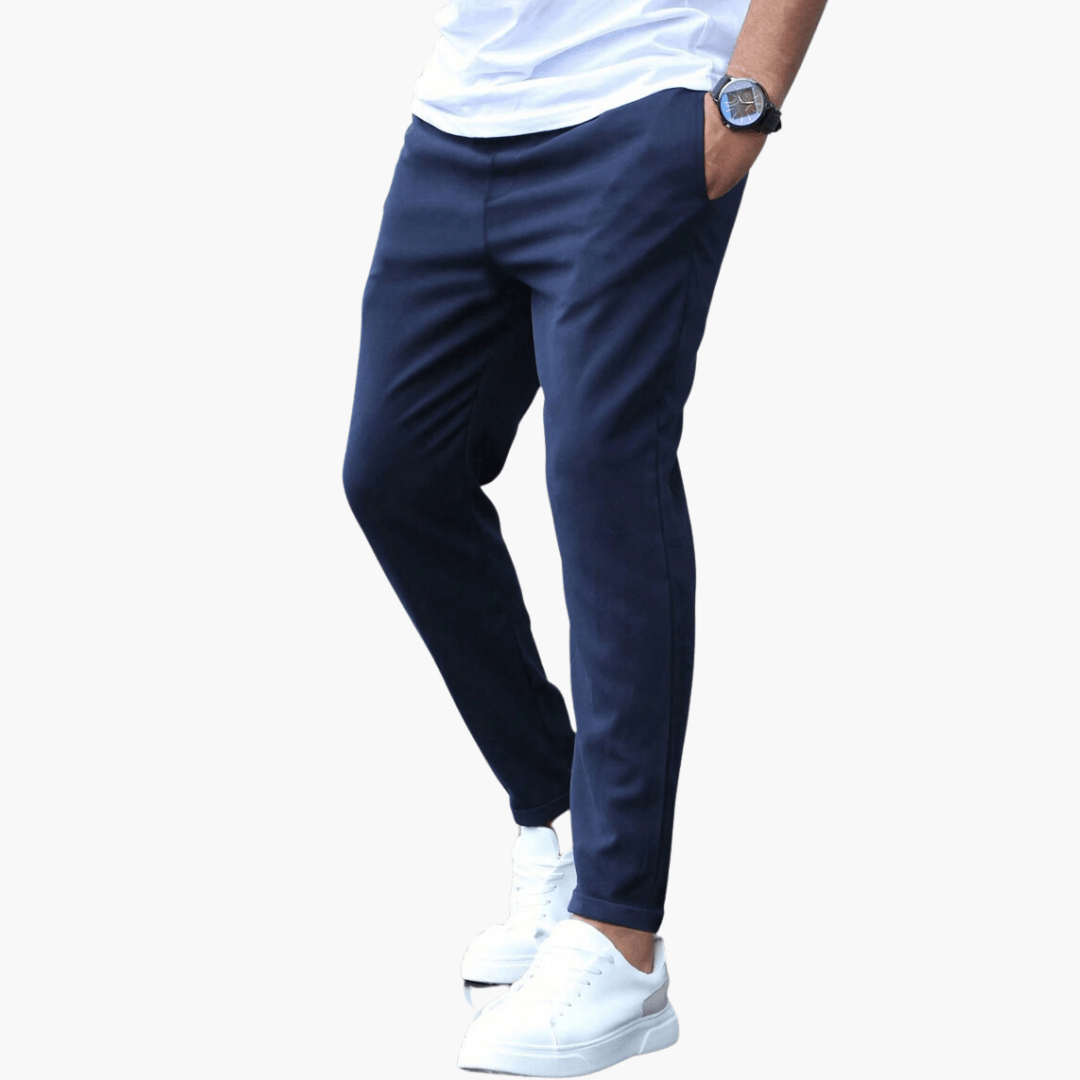 Men's Slim Fit Elastic Waist Pants