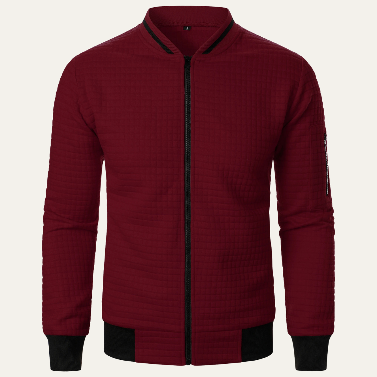 Relaxed Fit Men's Street Style Bomber Jacket