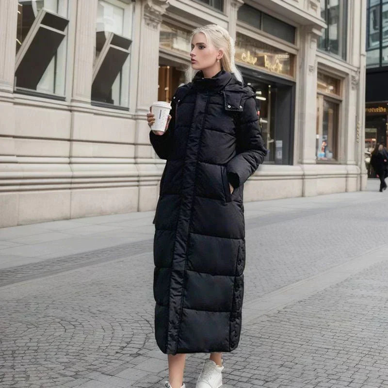 Ladies Insulated Parka Coat Waterproof Quilted Jacket