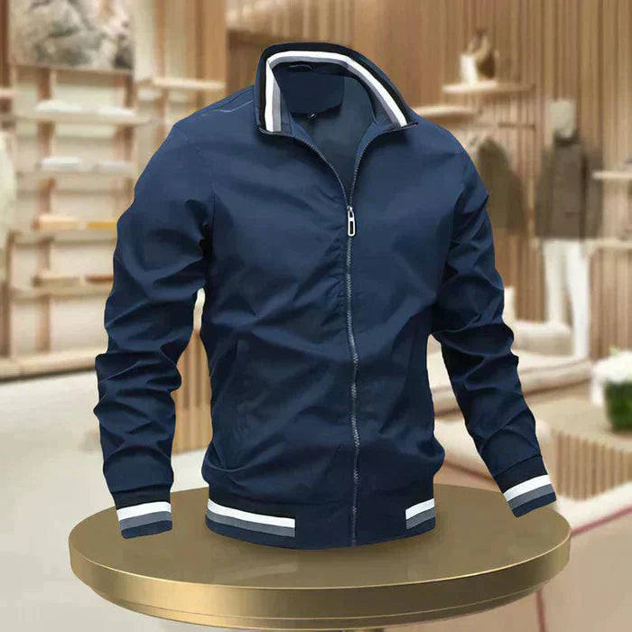 Relaxed Fit Mens Zip Up Jacket for Daily Wear
