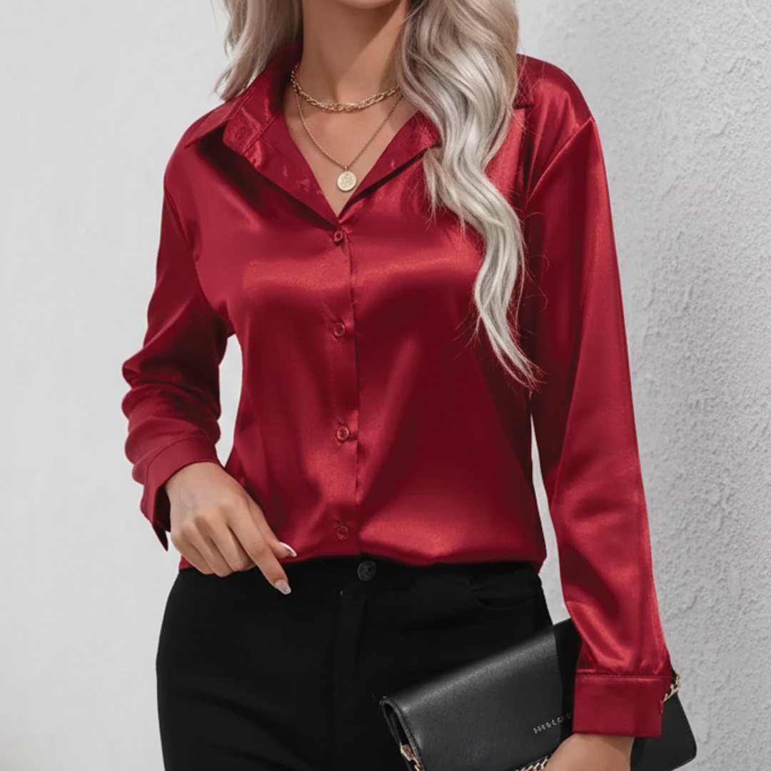 Lovely Silk Loose Fit Top