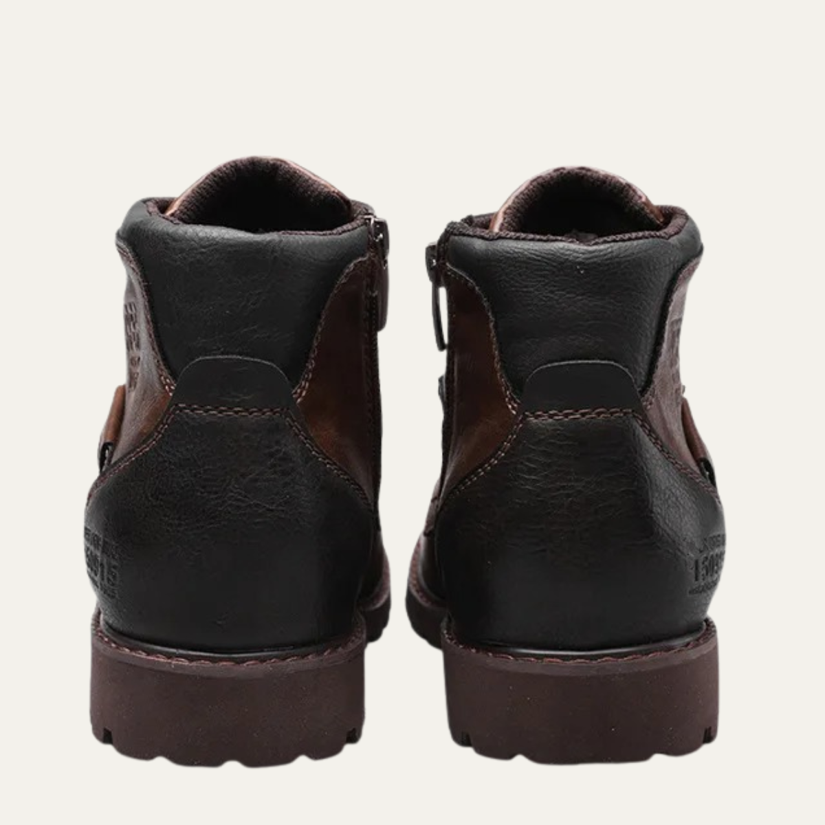 Tough Leather Military Style Ankle Boots