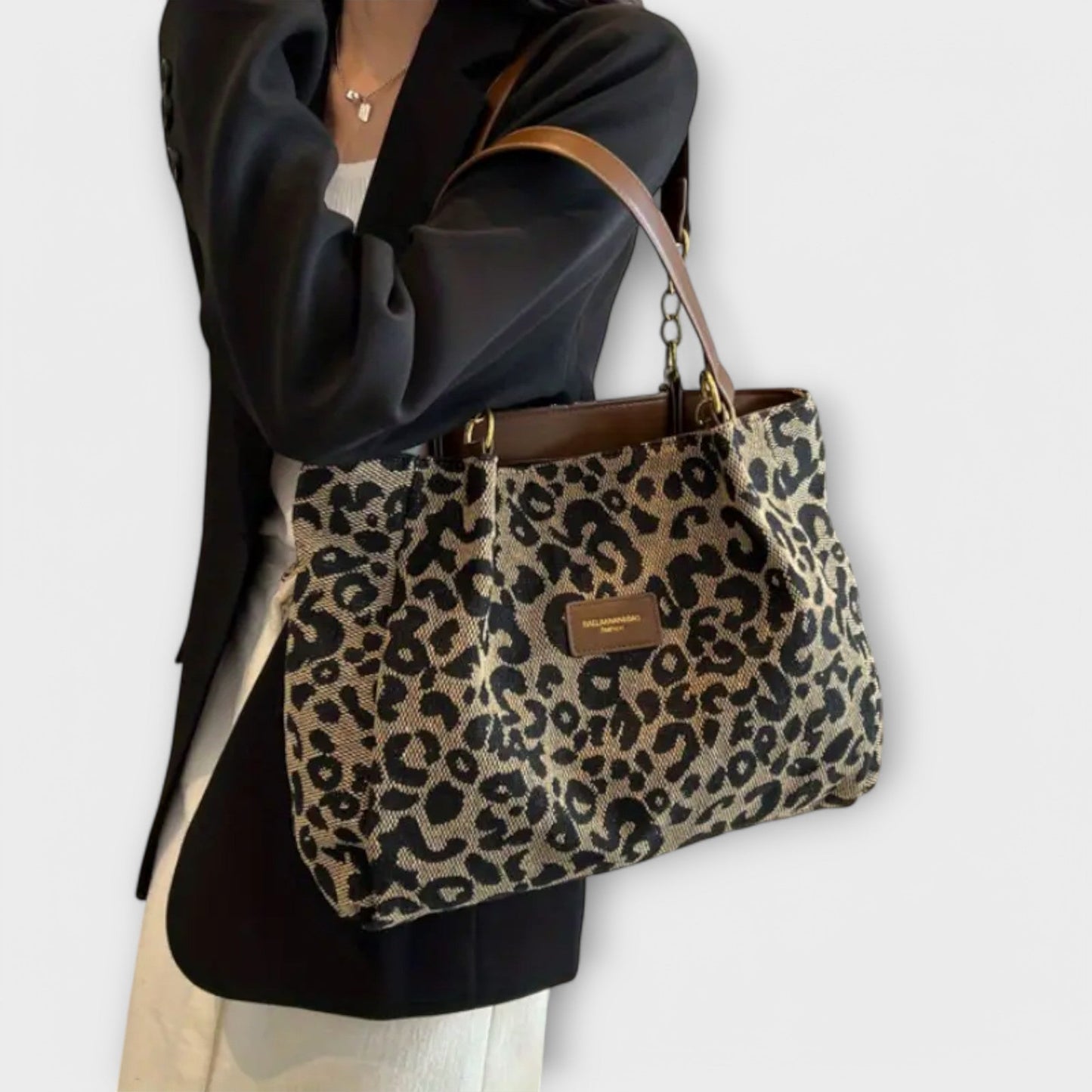 Chic Leopard Pattern Reusable Shopping Bag