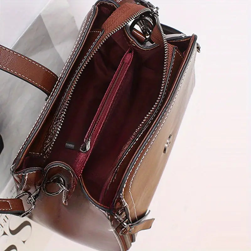 Small Genuine Leather Shoulder Bag