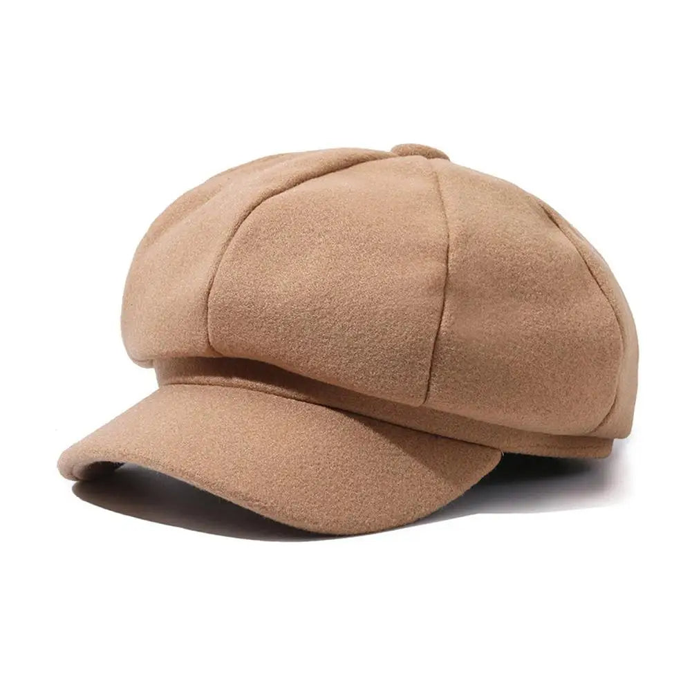Fitted Women's Newsboy Cap - Simple Chic Design