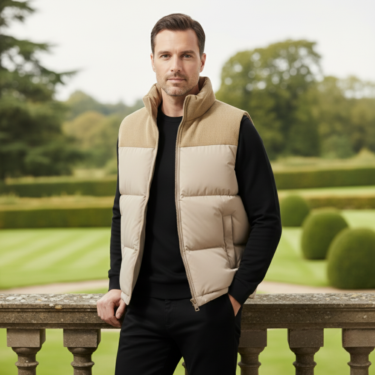 Warm Men's Quilted Puffer Vest