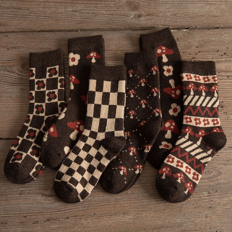 Colorful Floral Pattern Socks
