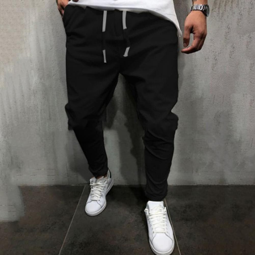Men's Slim Fit Jogger Pants Elastic Waist Casual Sport