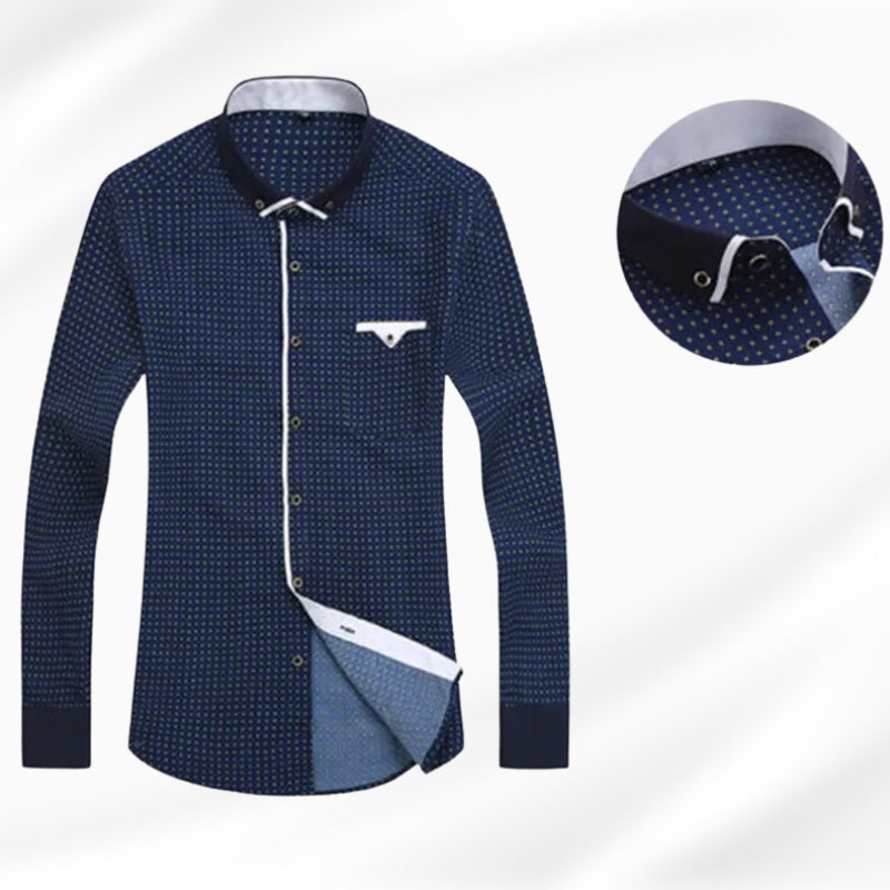 Stylish Classic Fit Long-Sleeve Shirt