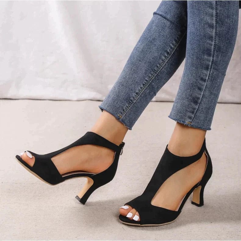 Elegant Ankle Strap High Heels for Women
