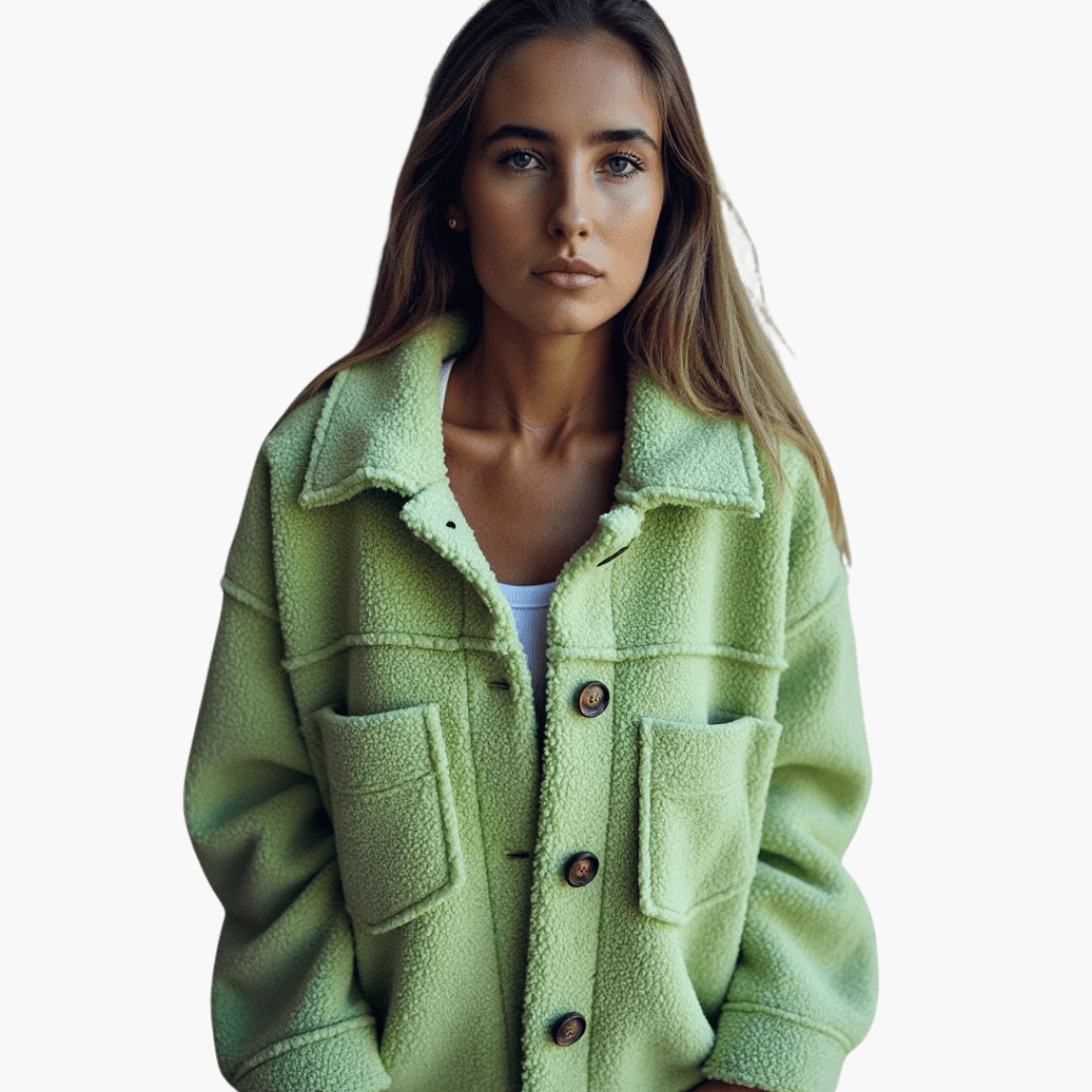 Soft Women's Button Fleece Coat