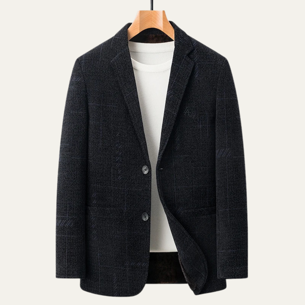 Stylish Men's Fit Checked Office Blazer Jacket