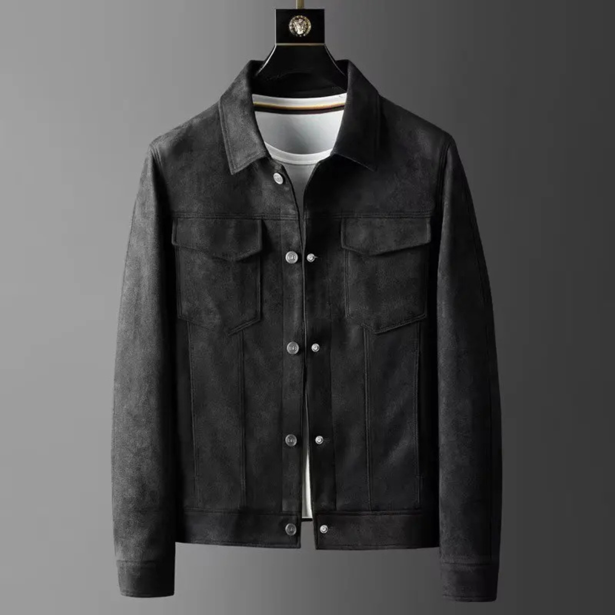 Leather Smart Office Coat for Men