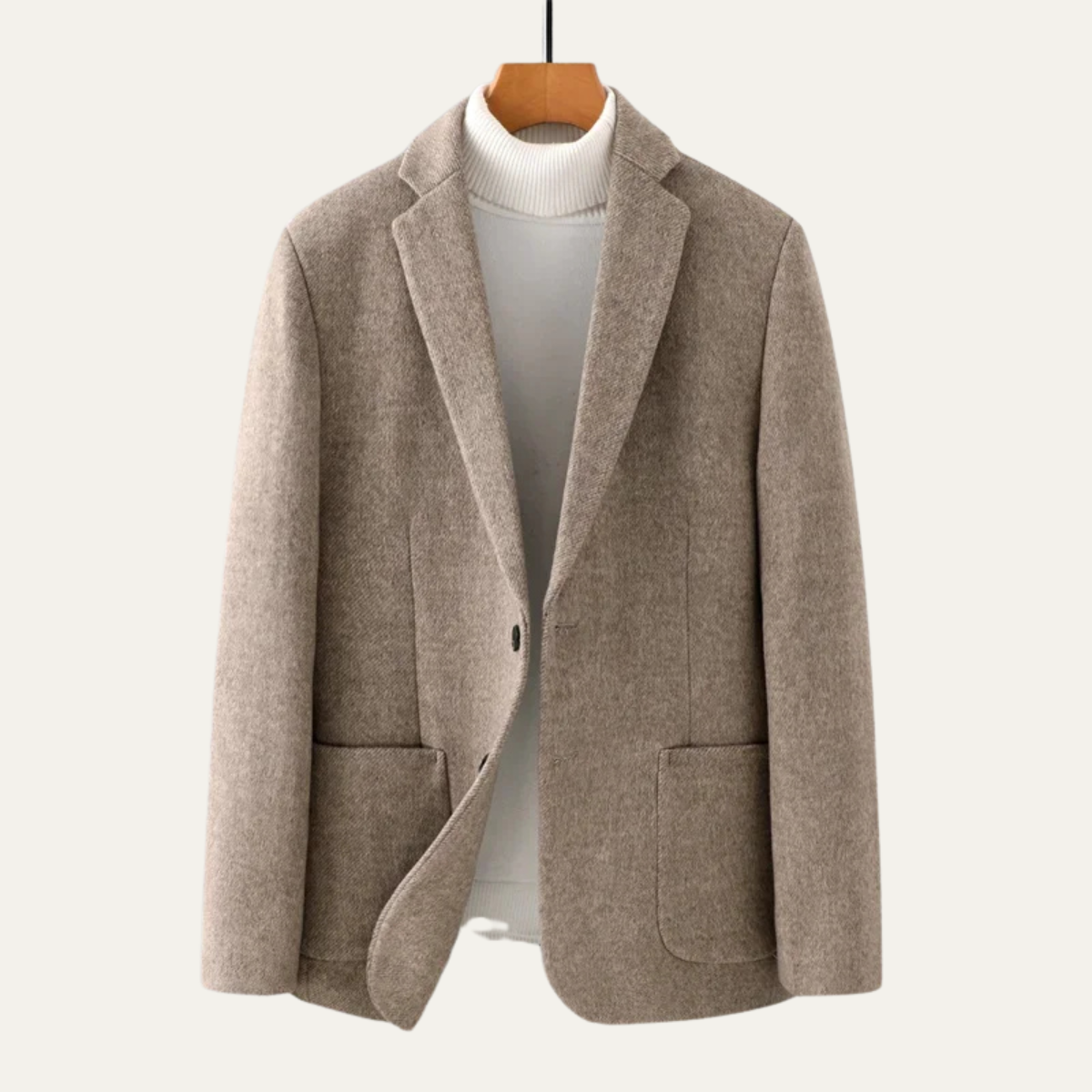 Classic Men's Wool Business Blazer Jacket