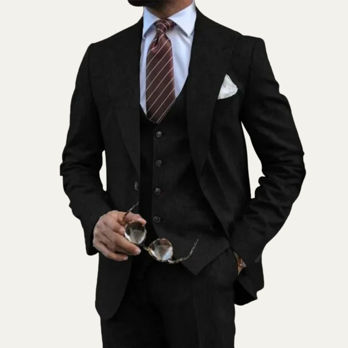 Classic 3 Piece Men's Business Suit Set