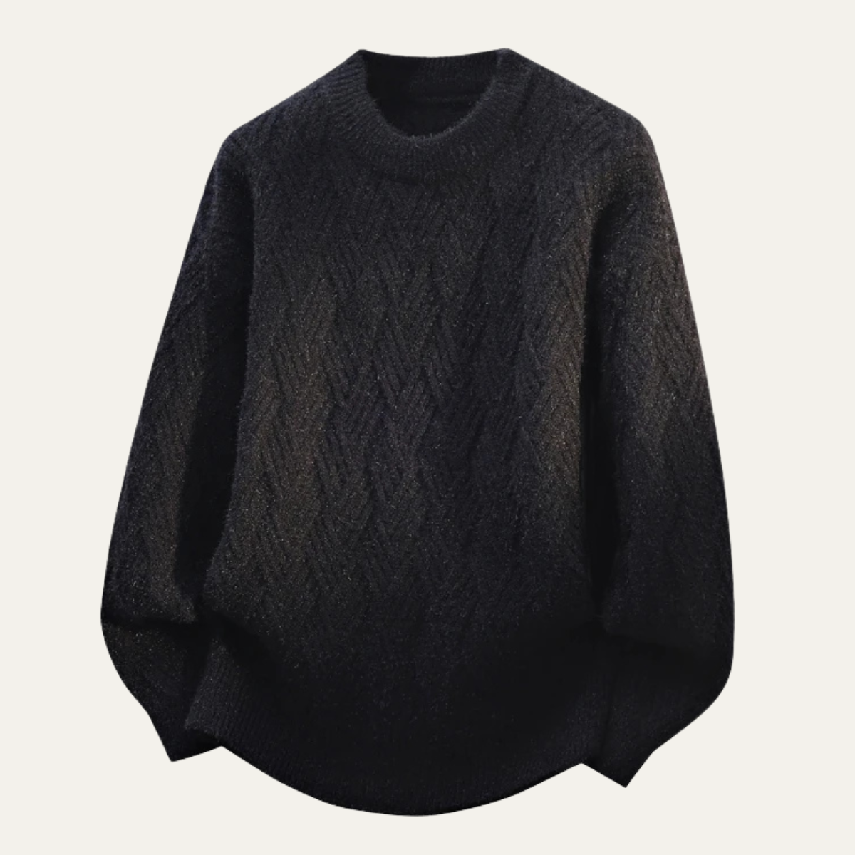Soft Men's Cashmere Crew Neck Winter Sweater