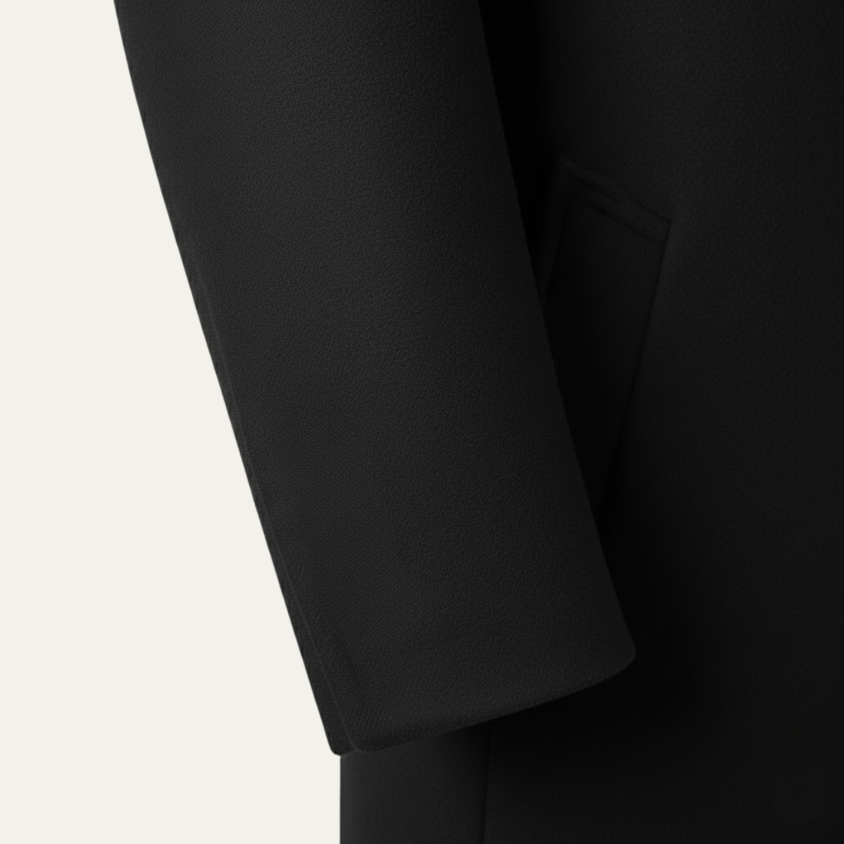 Classic Men's Double Breasted Wool Long Coat