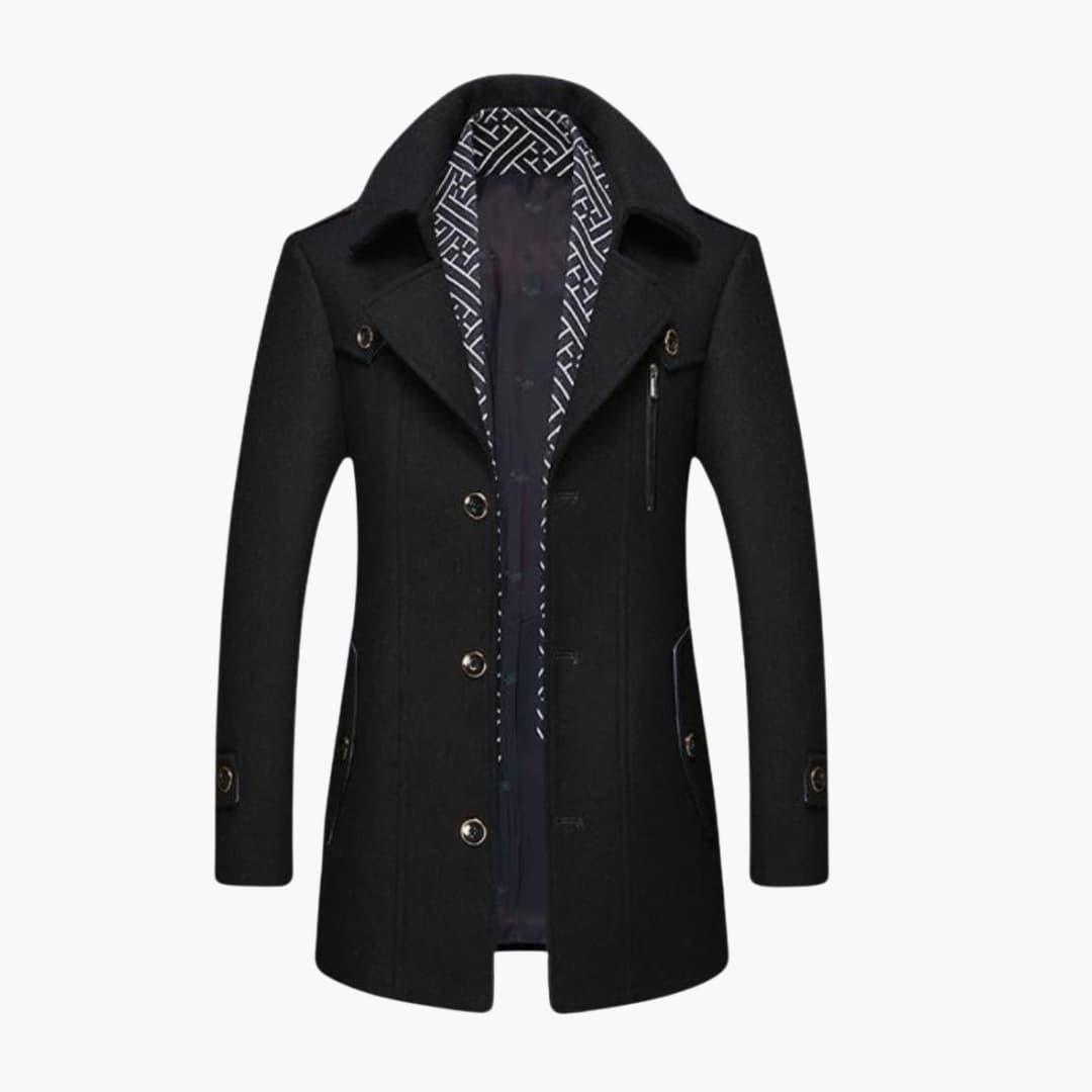 Warm and Stylish Mens Wool Winter Coat