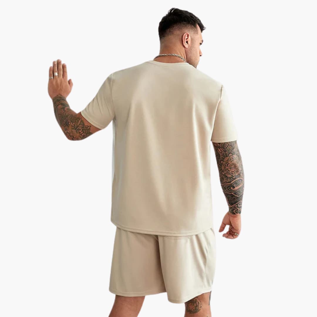 Men's Casual 2-Piece Short Sleeve Tee Set