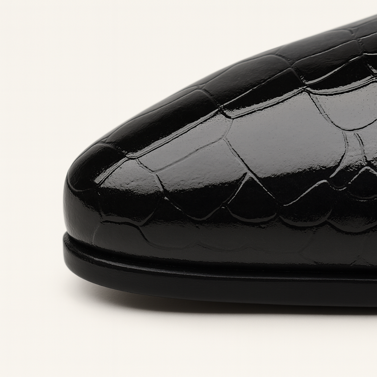Sleek Men's Leather Dress Shoes - Pointed Toe