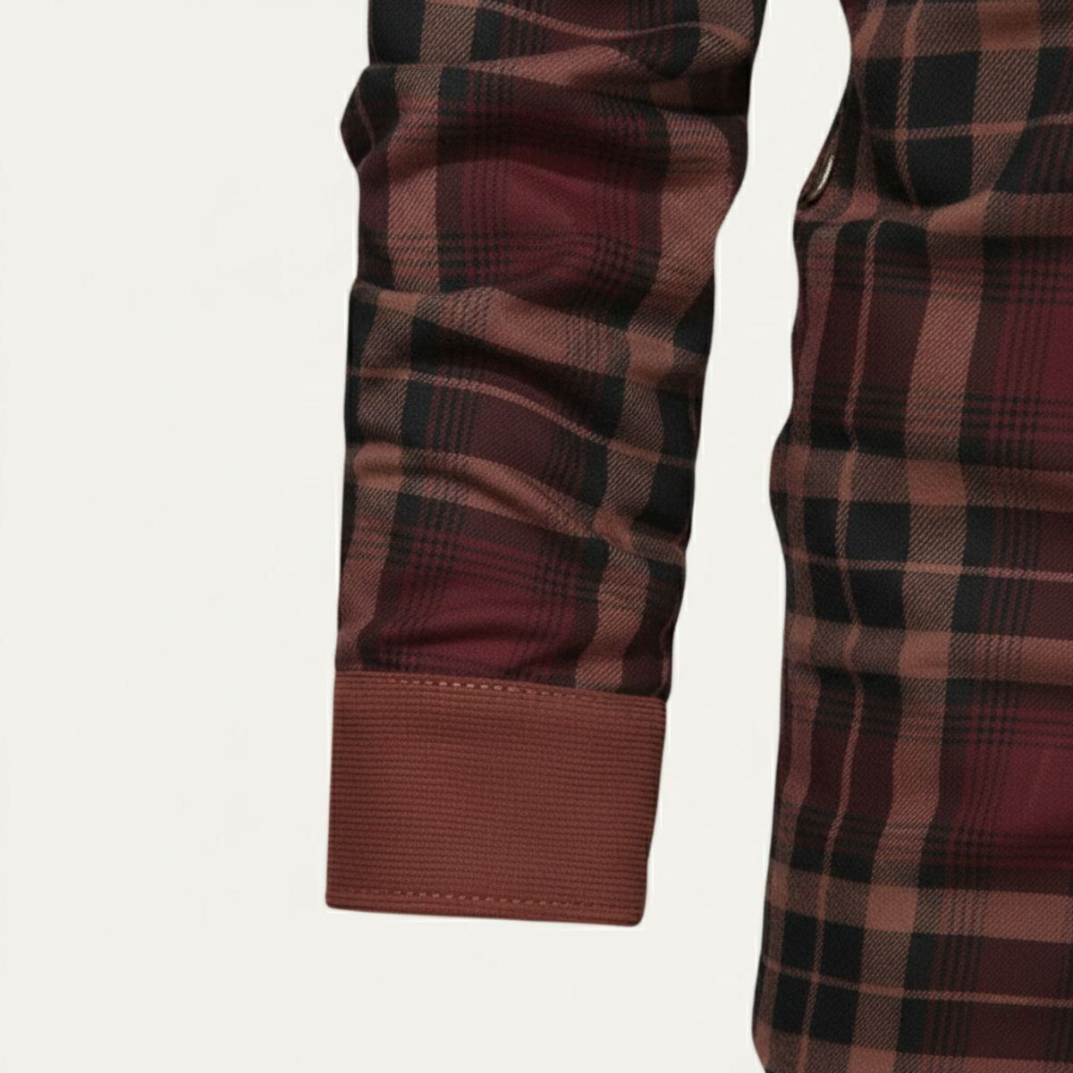Warm Plaid Check Men's Winter Coat