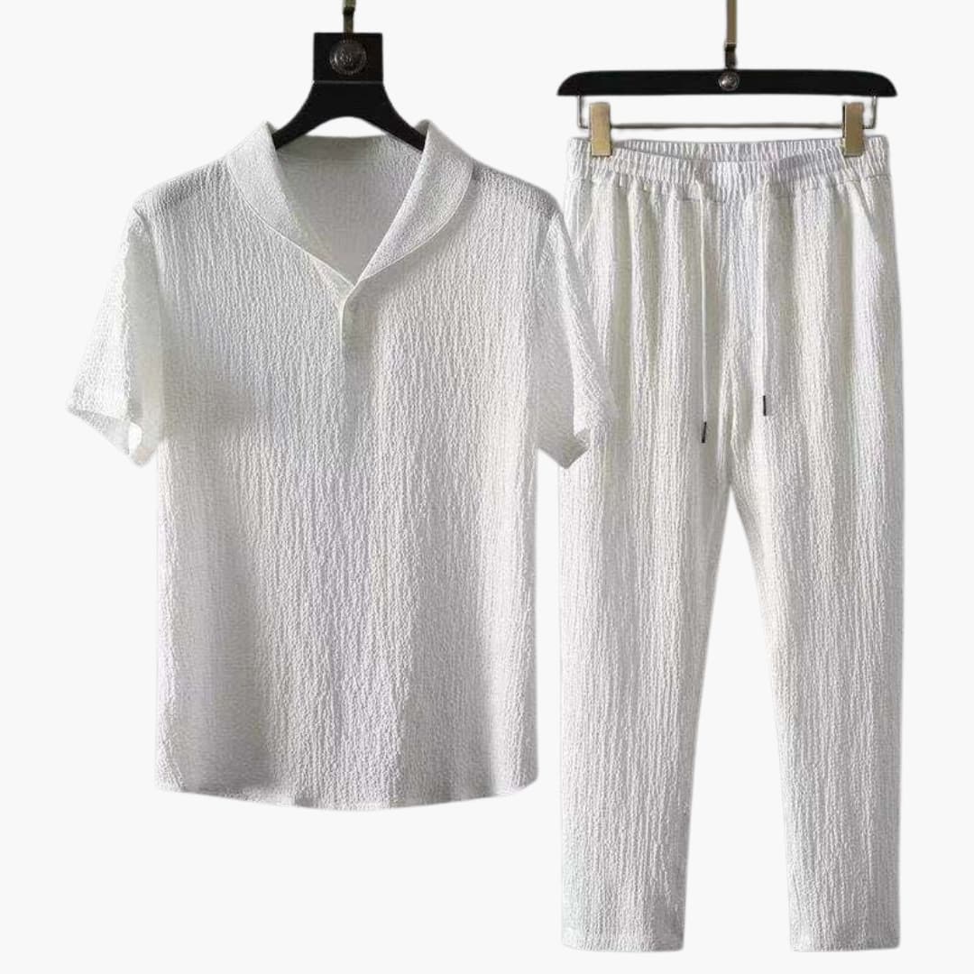 Men's 2-Piece Casual Shirt and Pant Set