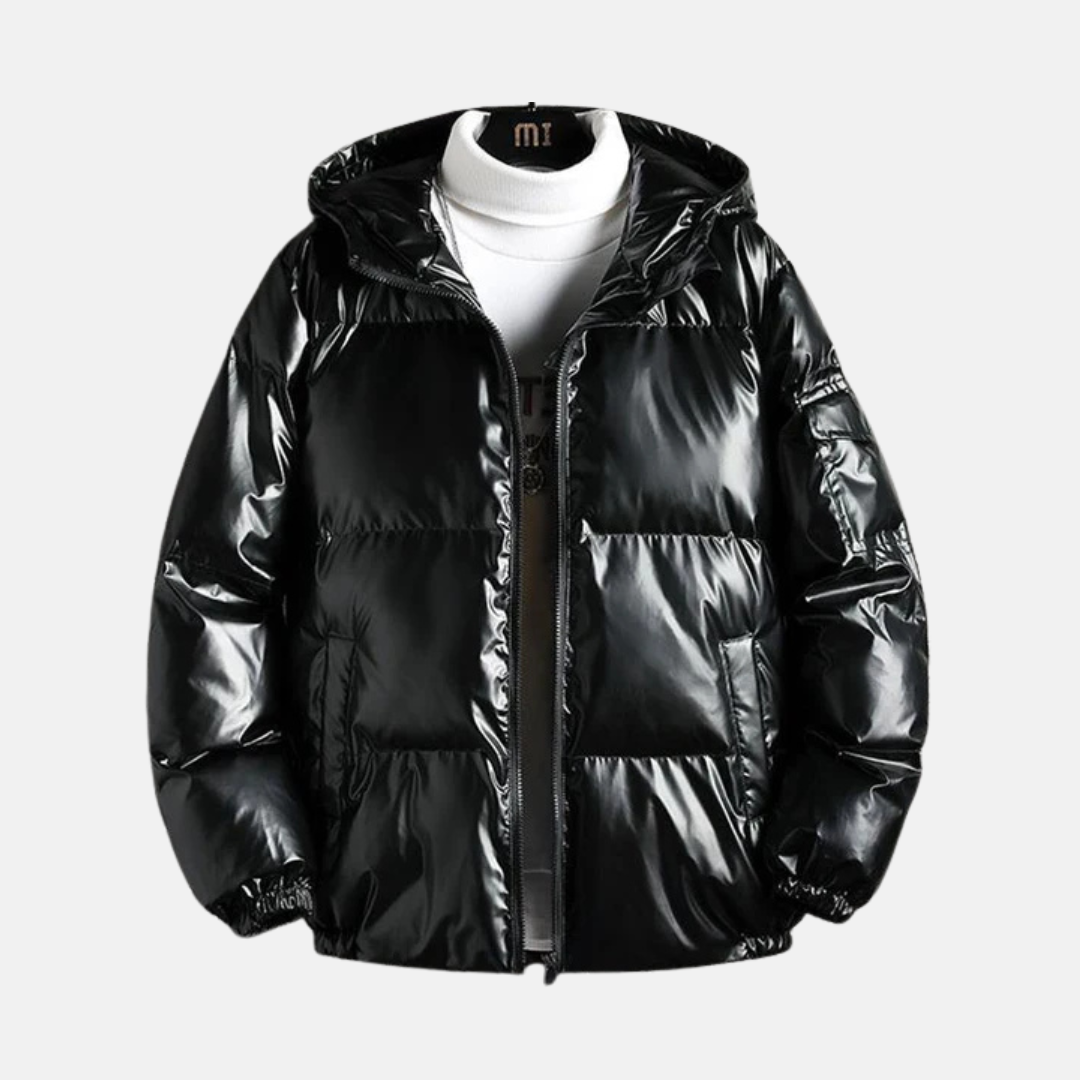 Warm Mens Quilted Water Resistant Parka Coat
