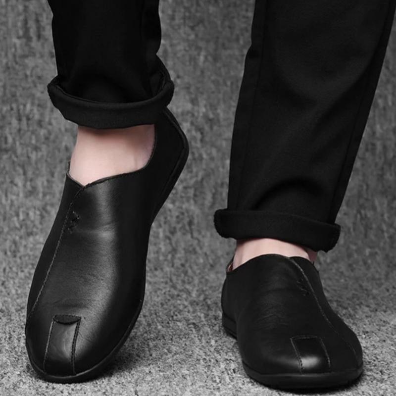 Men's Slip On Loafers Comfortable PU Leather Shoes