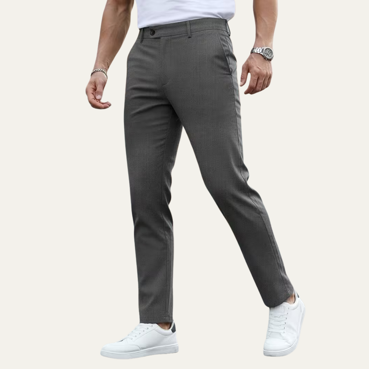 Stylish Mens Slim Fit Formal Trousers