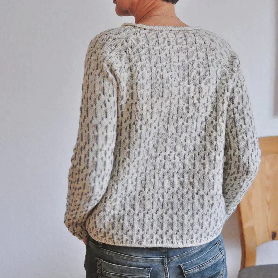 Relaxed Fit Crew Neck Wool Sweater