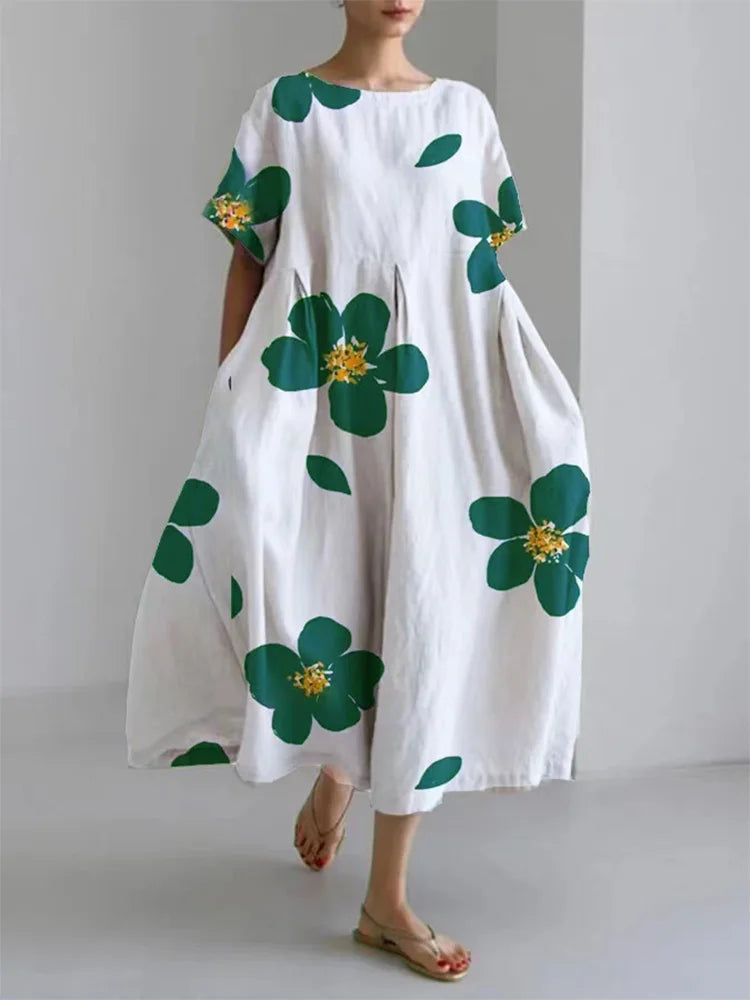 Bright Floral Maxi Dress for Women