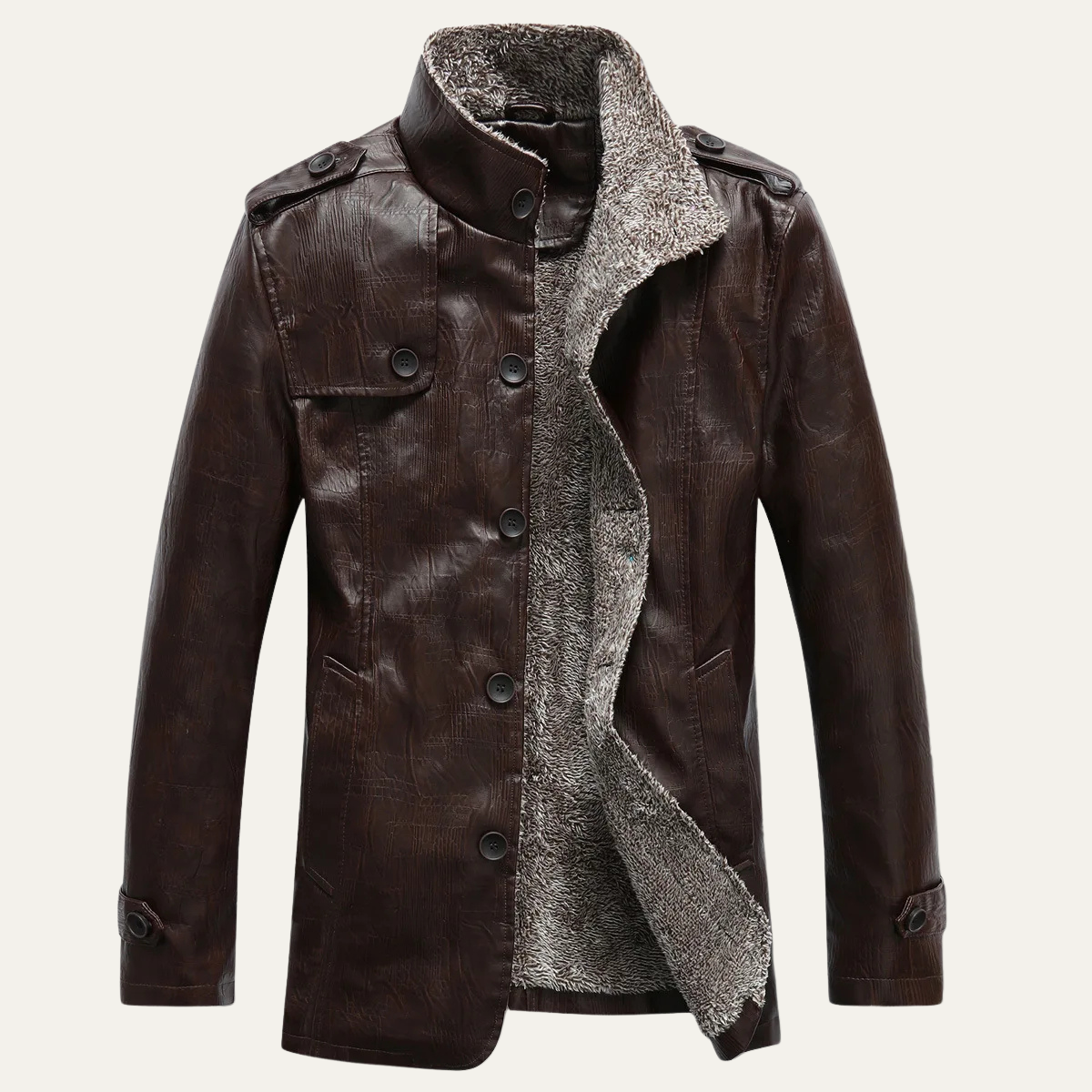Cozy Men's Fleece Lined Zipper Jacket