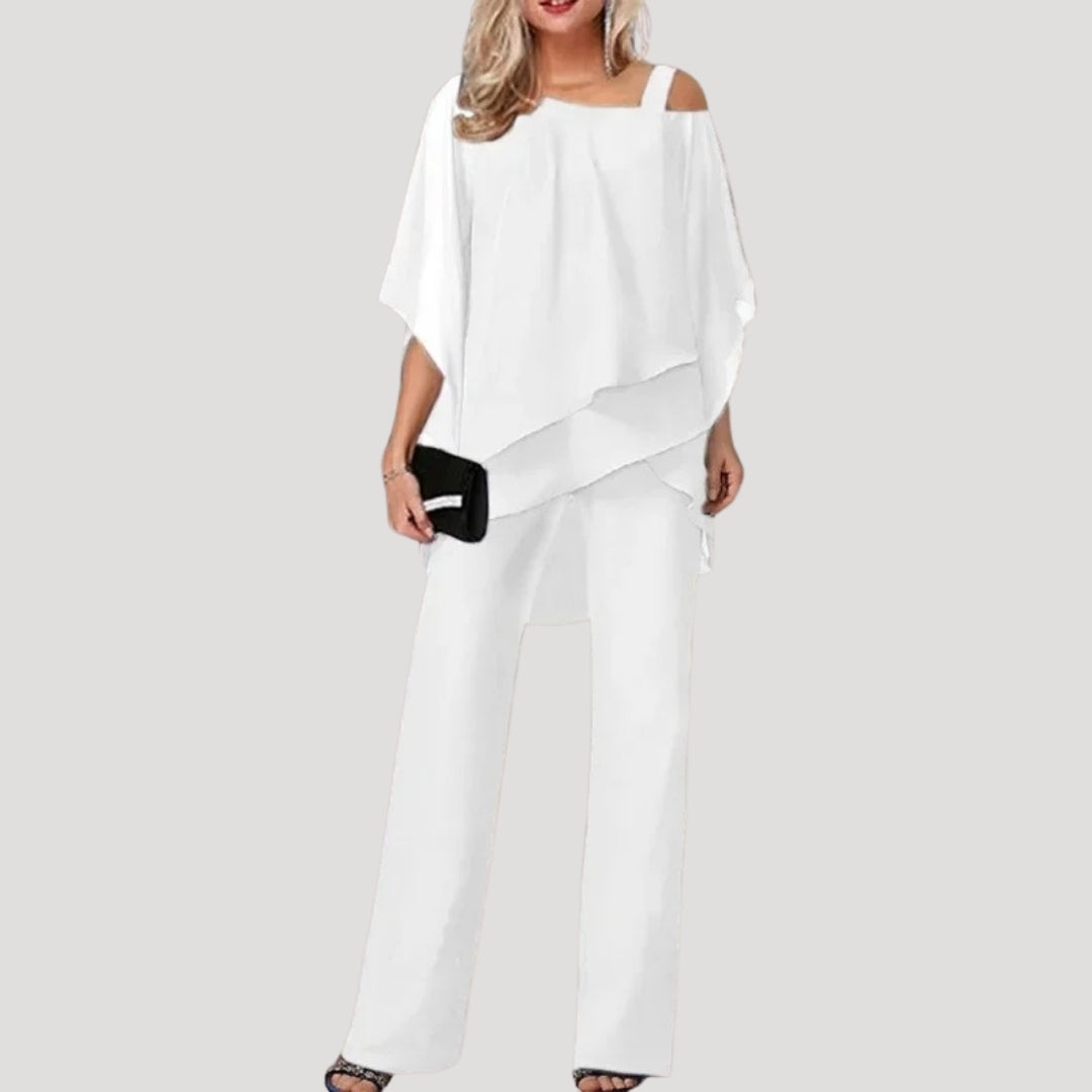 Stylish Women's Lightweight 2 Piece Pantsuit