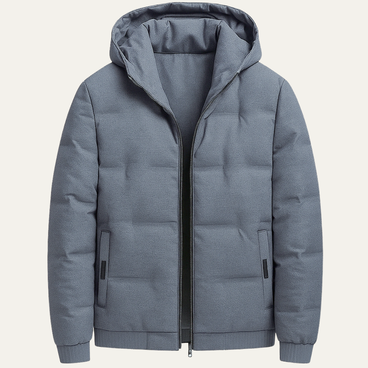 Thermal Men's Snow Jacket - Insulated Waterproof Parka - Grey - Nocini