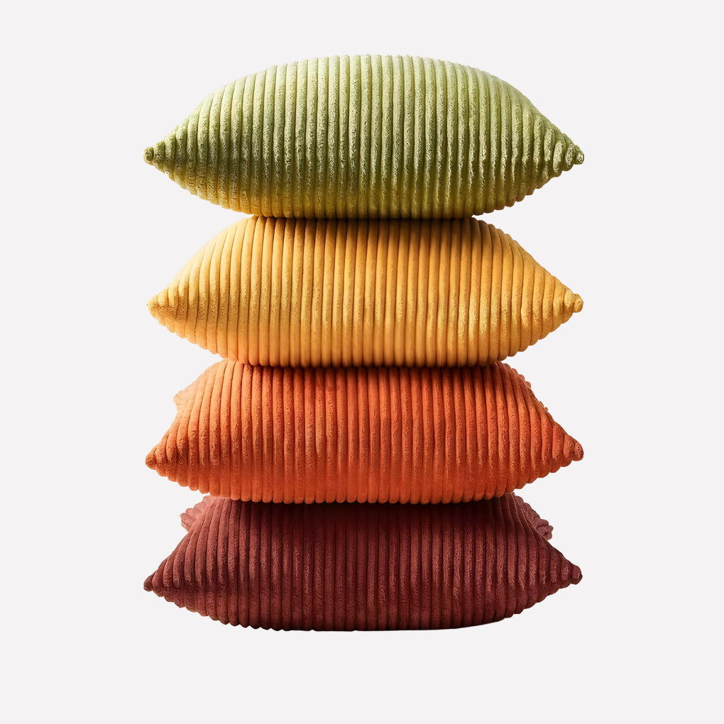 Colorful Striped Throw Pillow Covers Set of 4