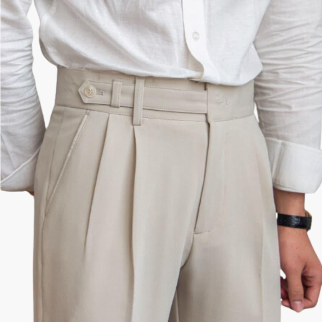 Classic Fit Pleated Dress Pants