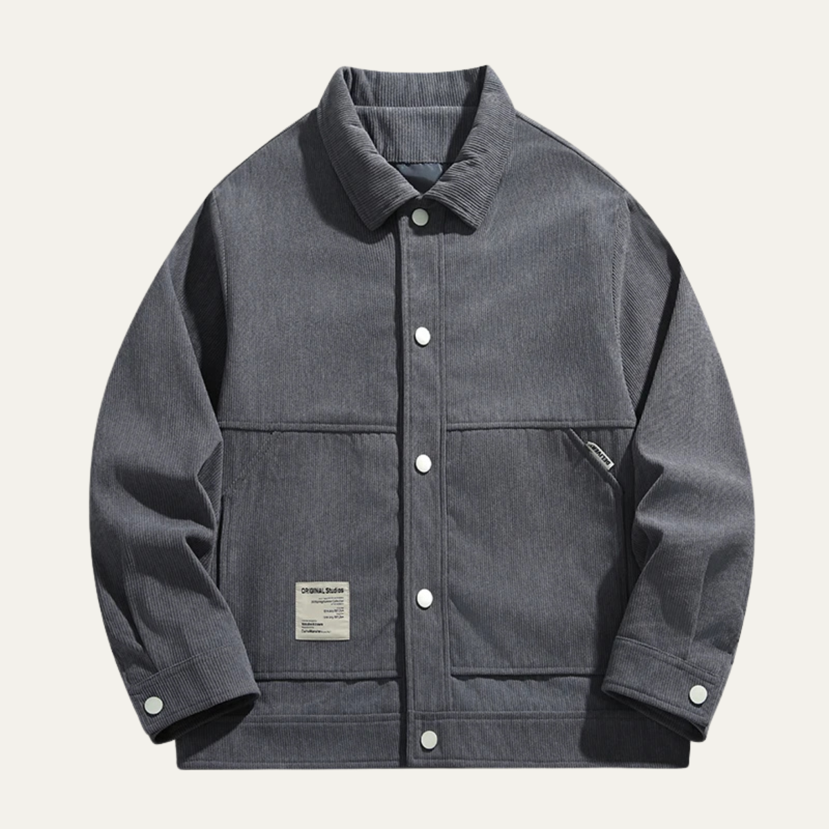 Casual Men's Corduroy Button Down Jacket