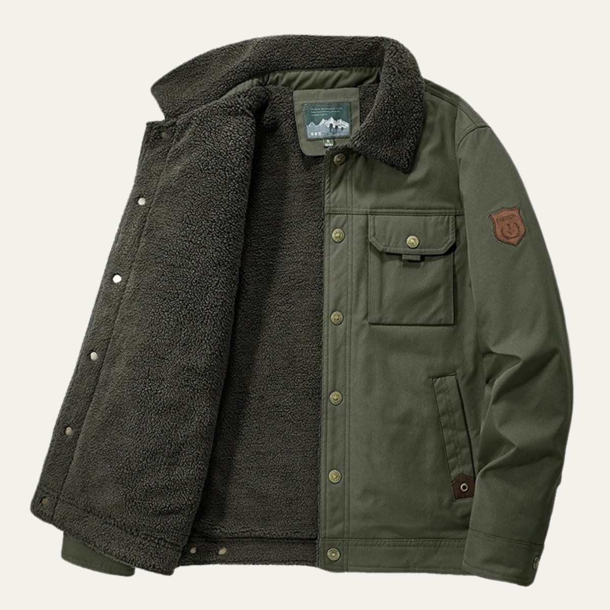 Insulated Men's Thermal Fleece Winter Coat