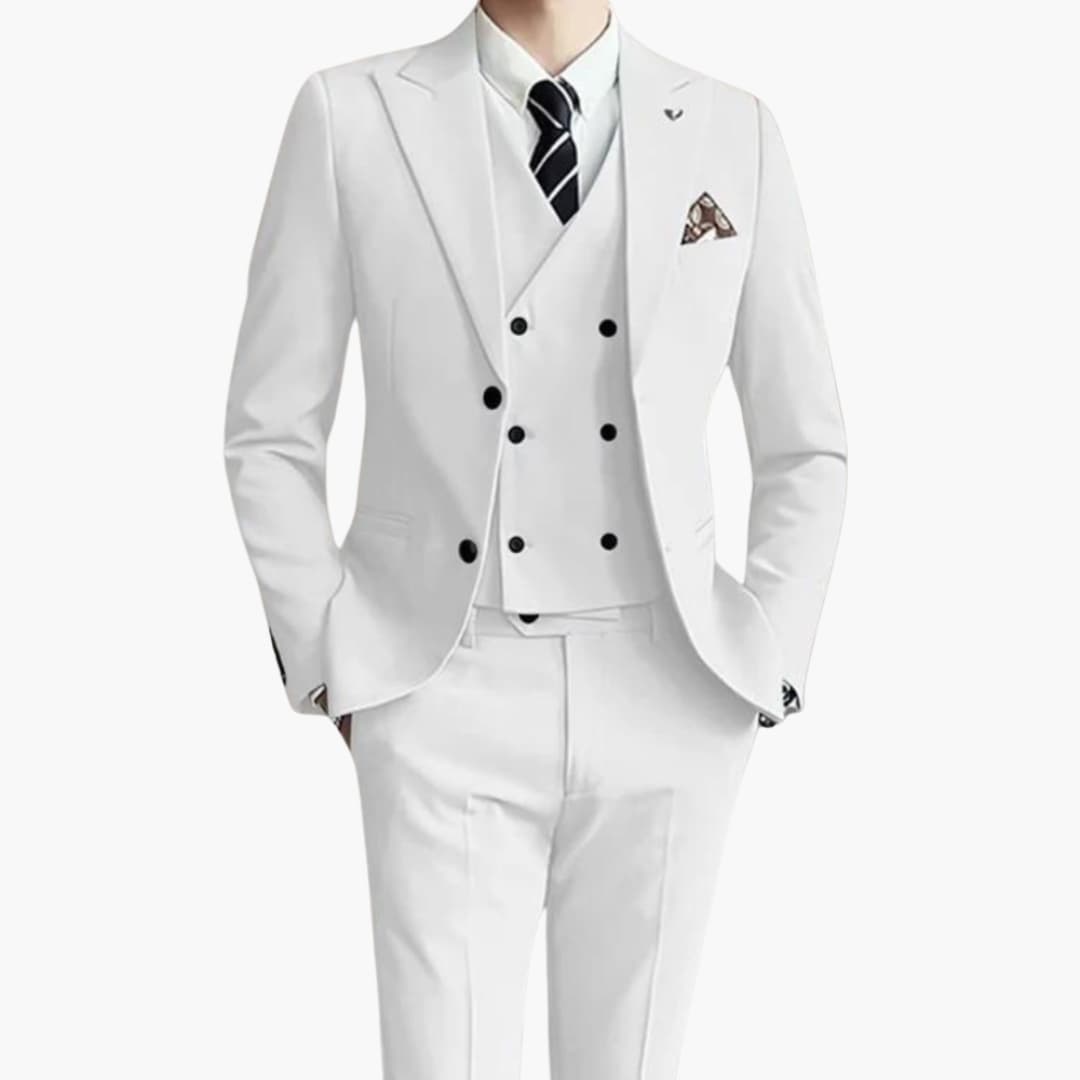 Classic Fit Business Men's 3 Piece Suit
