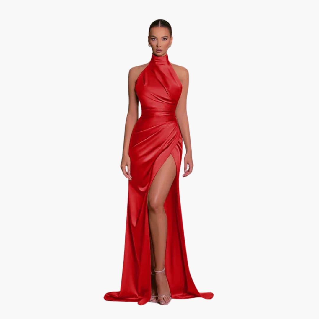 Luxurious Satin Formal Gown for Women