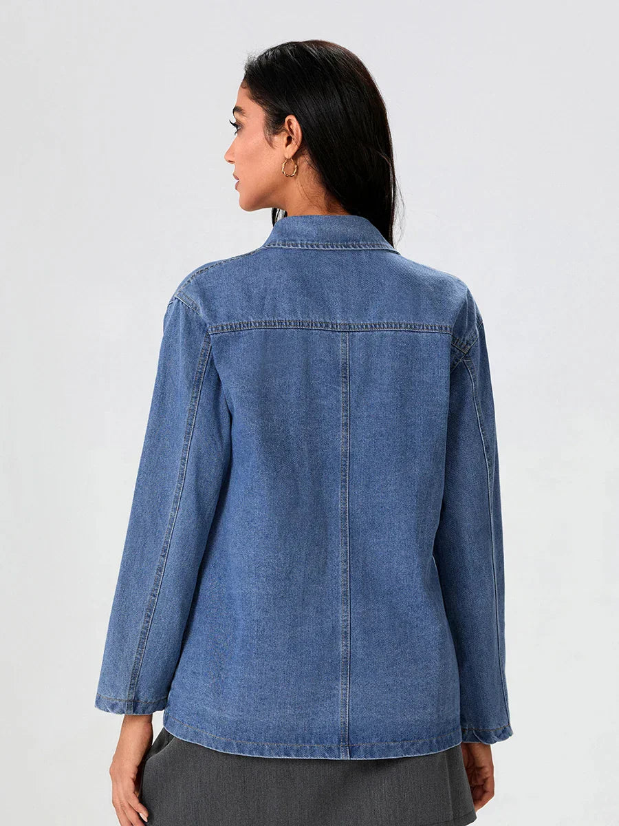 Timeless Dark Blue Classic Denim Jacket